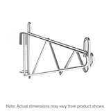 Super Erecta Post-Type Wall Mount Single Shelf Support for 18″ Wide Shelves, Chrome redirect to product page